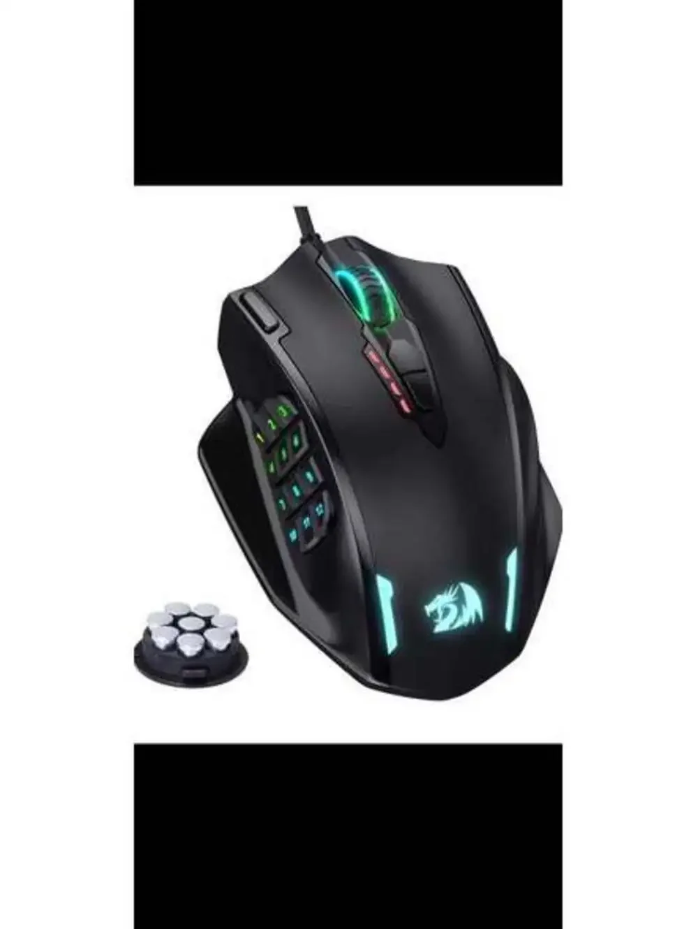 Redragon M908 Wired RGB Gaming Mouse - 12400 DPI, Programmable Keys - New in Box
